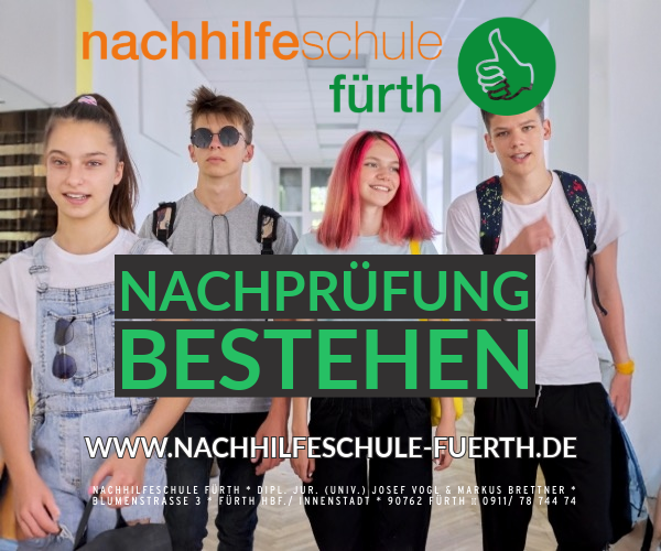 Vorbereitung Nachprüfung Aufnahmeprüfung im September Gymnasium Realschule Fürth