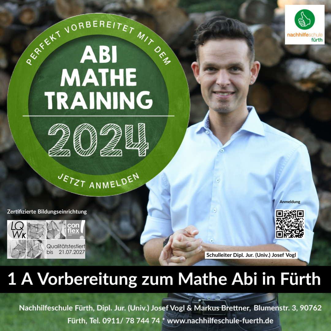 Mathematik Abitur Fürth 2024 Vorbereitung Crashkurse Abiturma