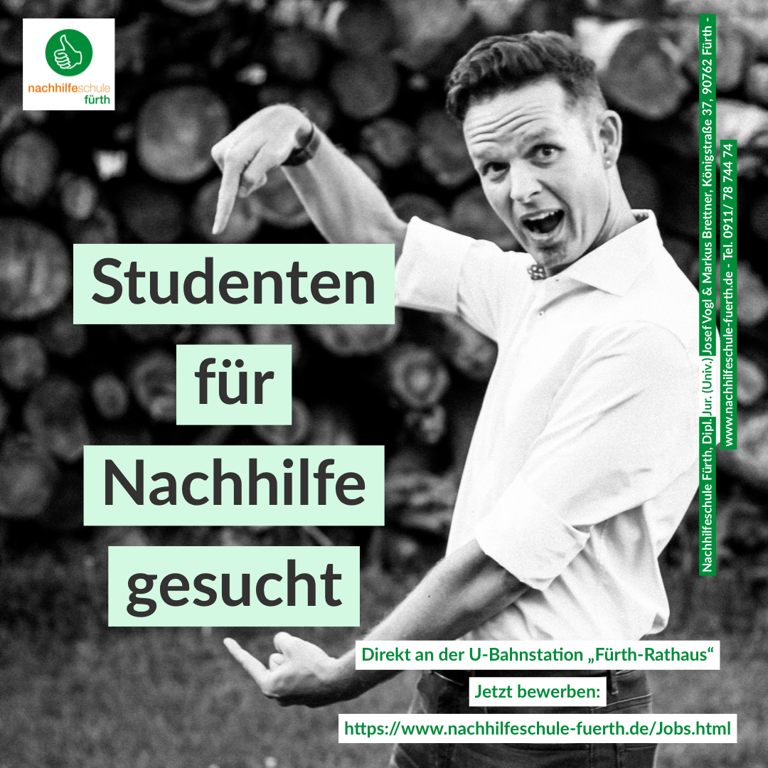 Nebenjob Job Studenten Arbeit Fürth Werksstudenten Nebenjob Aushilfe 