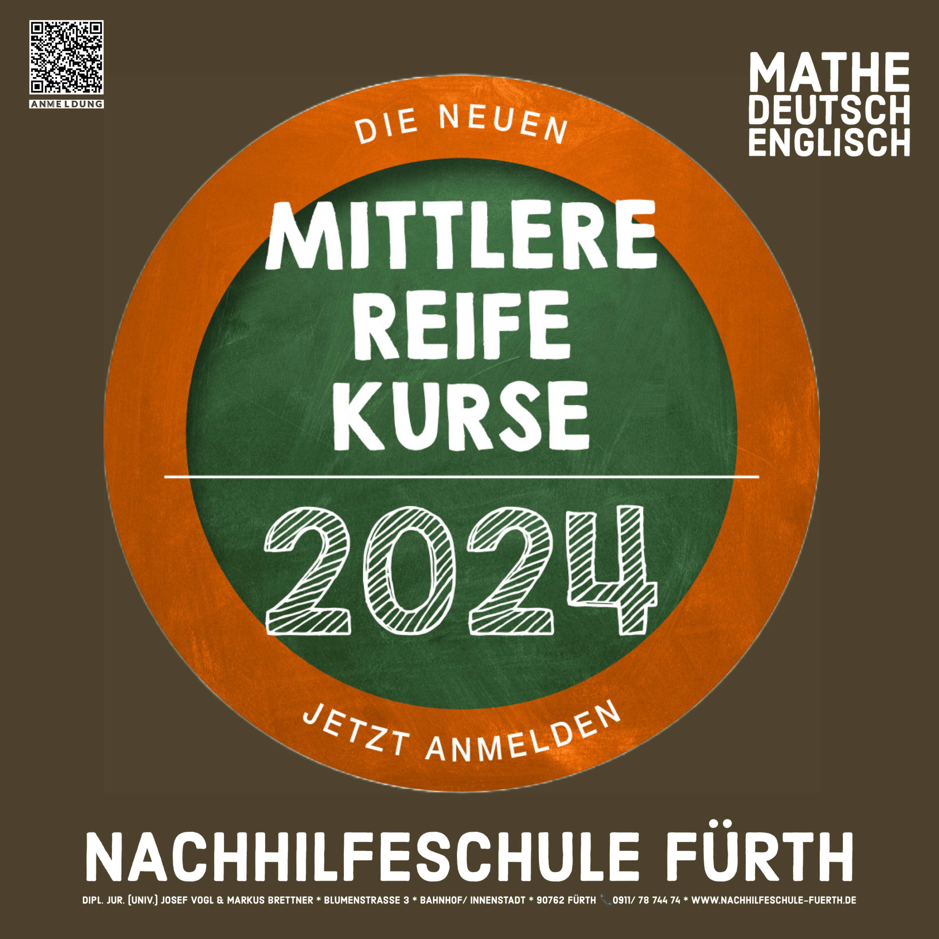 Abschlussprüfung Realschule Mittelschule Kurse Vorbereitung Fürth 2024
