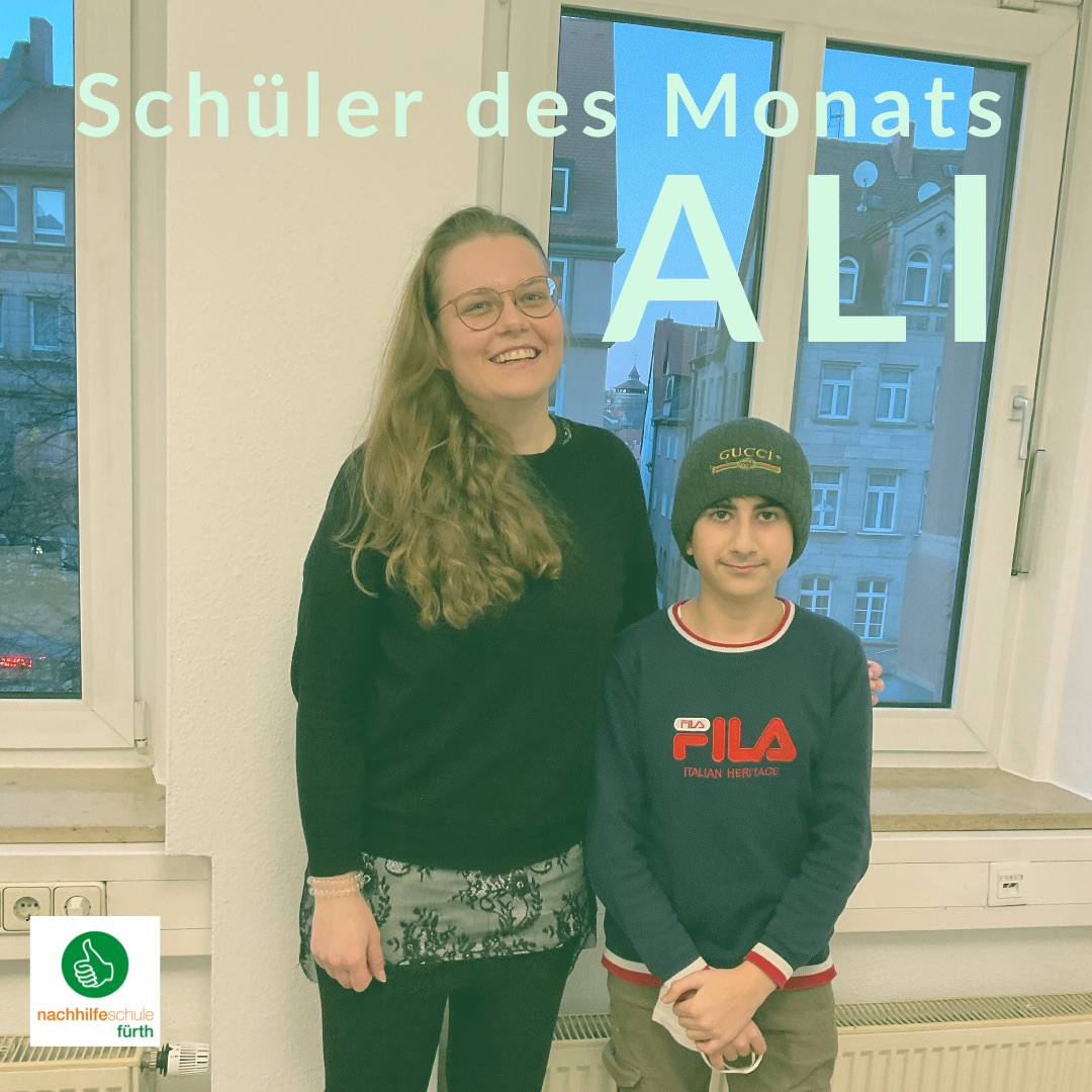 Nachhilfe Fürth Schüler des Monats Nachhilfeschule 1 A